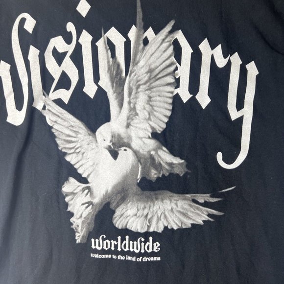 Natives Of The Weekend Men’s Medium-Visonary T-shirt White Doves - Picture 2 of 8